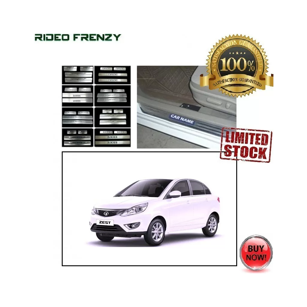 Buy Tata Zest Door Stainless Steel Sill Plate with Blue LED online at low prices-RideoFrenzy