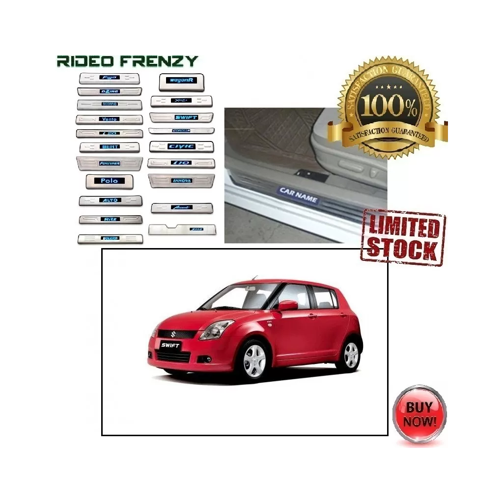ORIGINAL OEM Door Stainless Steel Sill Plate WITH BLUE LED