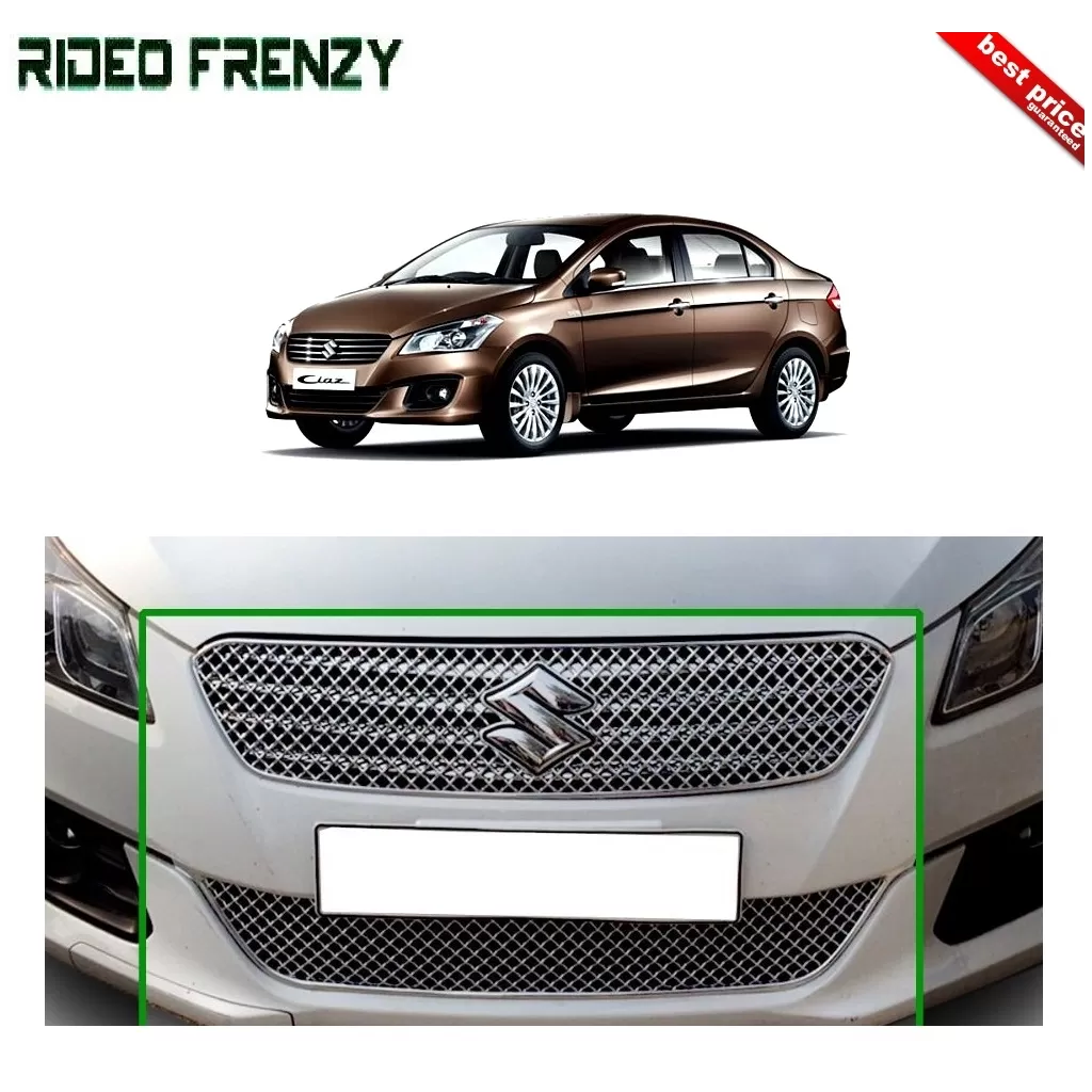 Buy Maruti Ciaz Full Chrome Grill Upper+Lower at low prices-RideoFrenzy