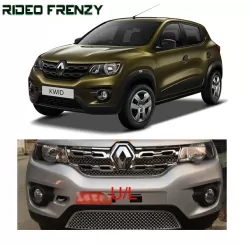 Buy Super Glossy Renault Kwid Full Chrome Grill Covers at low prices | RideoFrenzy