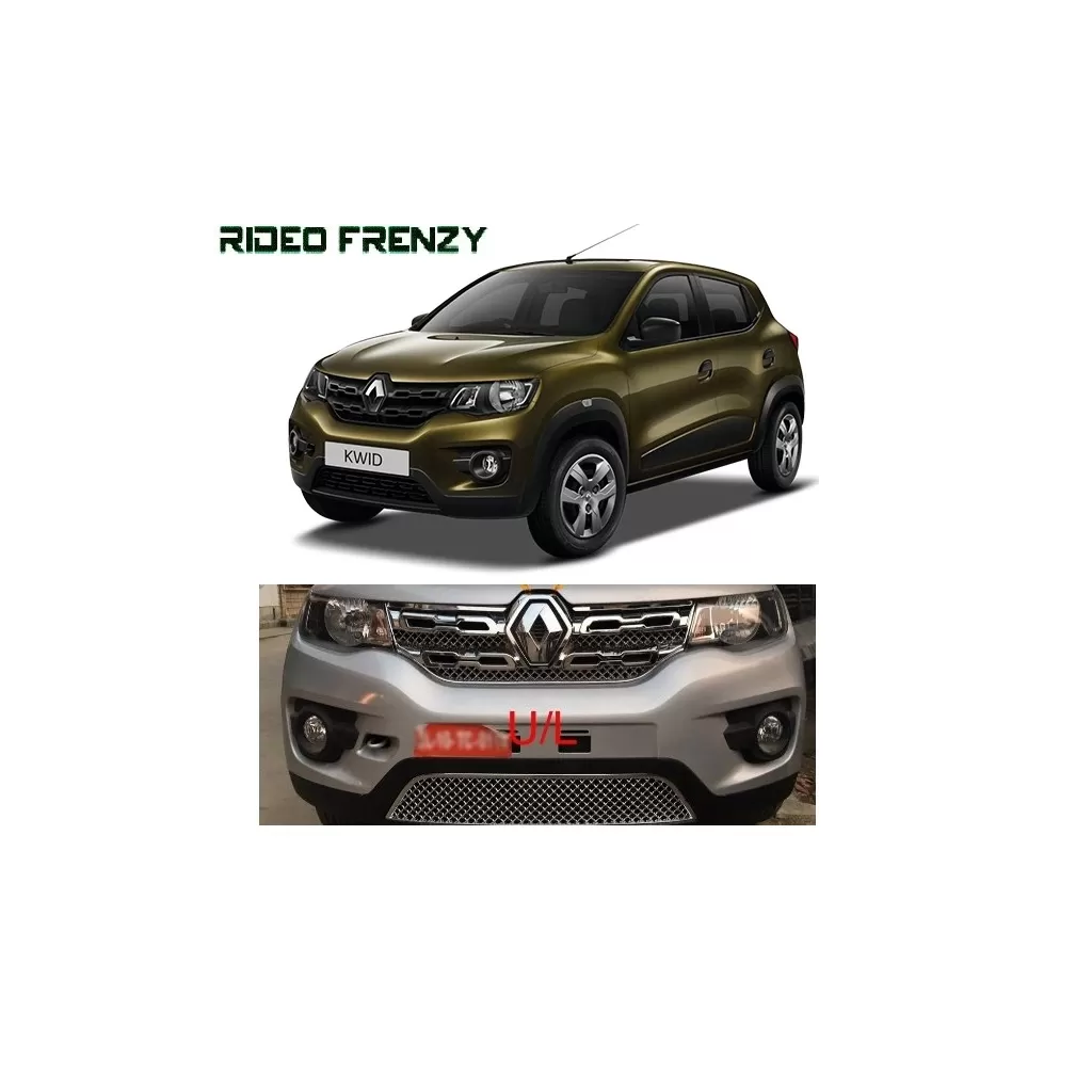Buy Super Glossy Renault Kwid Full Chrome Grill Covers at low prices | RideoFrenzy