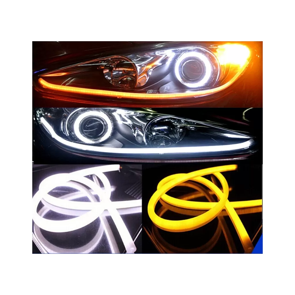 Buy Flexible Dual Color LED Daytime Running Light-DRL at low prices-RideoFrenzy