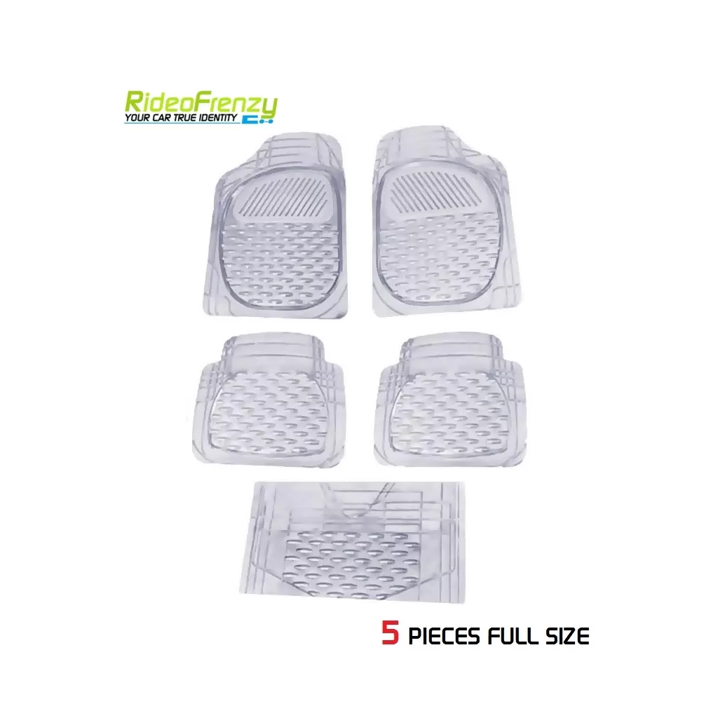Big Size Ruf & Tuf Transparent Rubber Floor Mats | 5 pieces