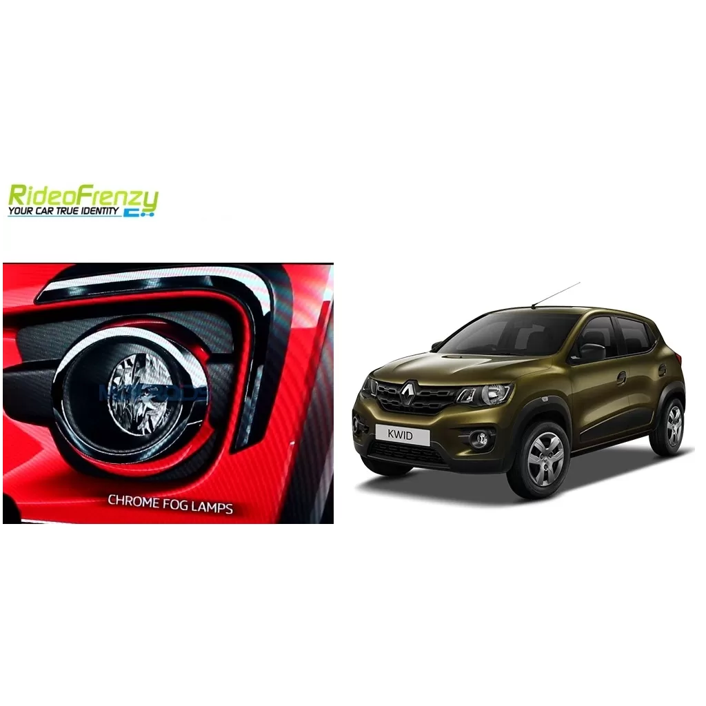 Buy Renault Kwid Chrome Fog Lamp Covers online at low prices-RideoFrenzy