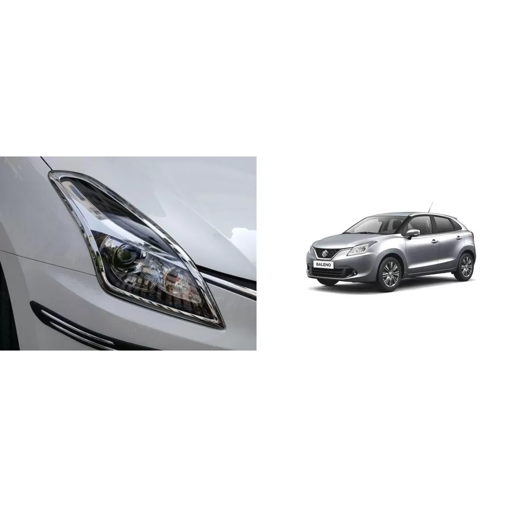 Buy Maruti Suzuki Baleno Chrome Headlight Garnish online India | Best Quality Guarantee