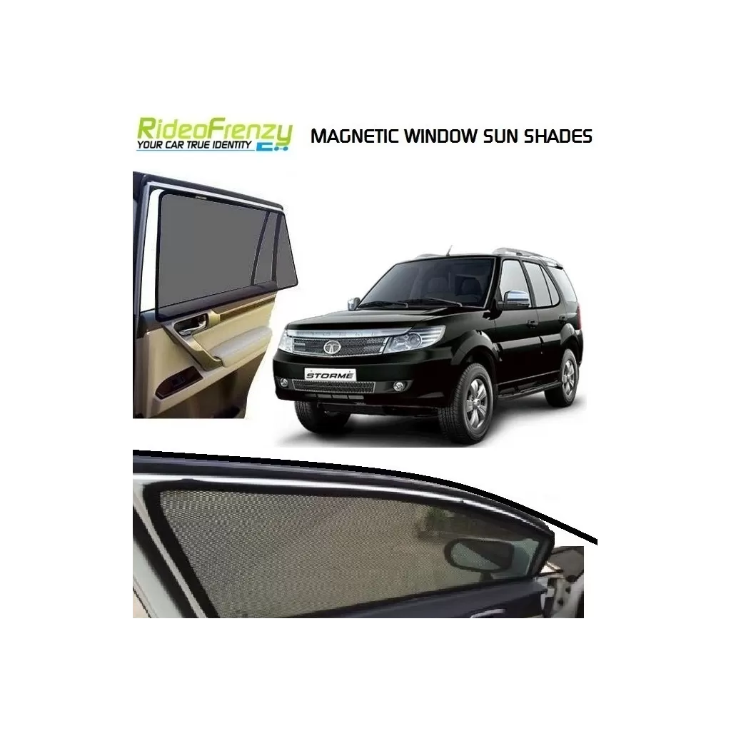 Buy Tata Safari Storme Magnetic Car Window Sunshades online at low prices-RideoFrenzy