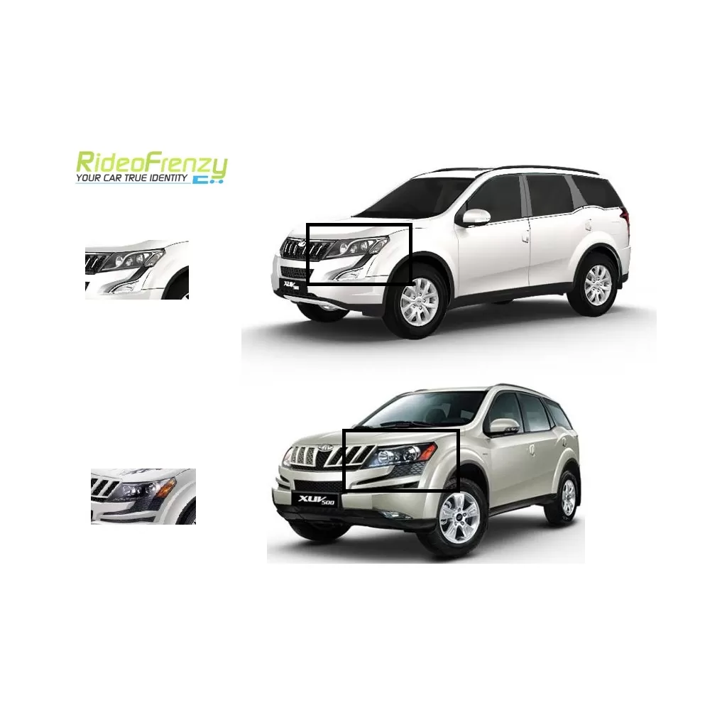 Buy Mahindra XUV500 Chrome HeadLight Covers online at low prices-Rideofrenzy