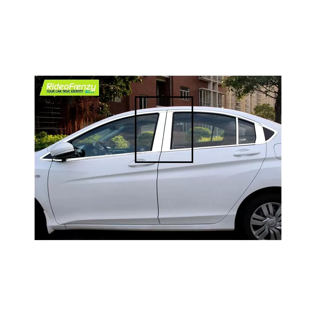 Buy Honda City Ivtect/Idtec Chrome Pliiar Set online at low prices-RideoFrenzy
