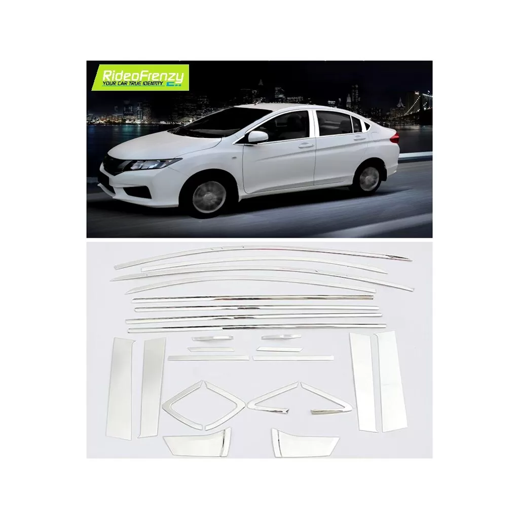 Honda City Ivtec/Idtec window Garnish Kit online at low prices-RideoFrenzy