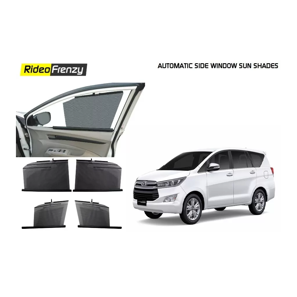 Buy Innova Crysta Automatic Side Window Curtains | UV Protected | Custom Fit