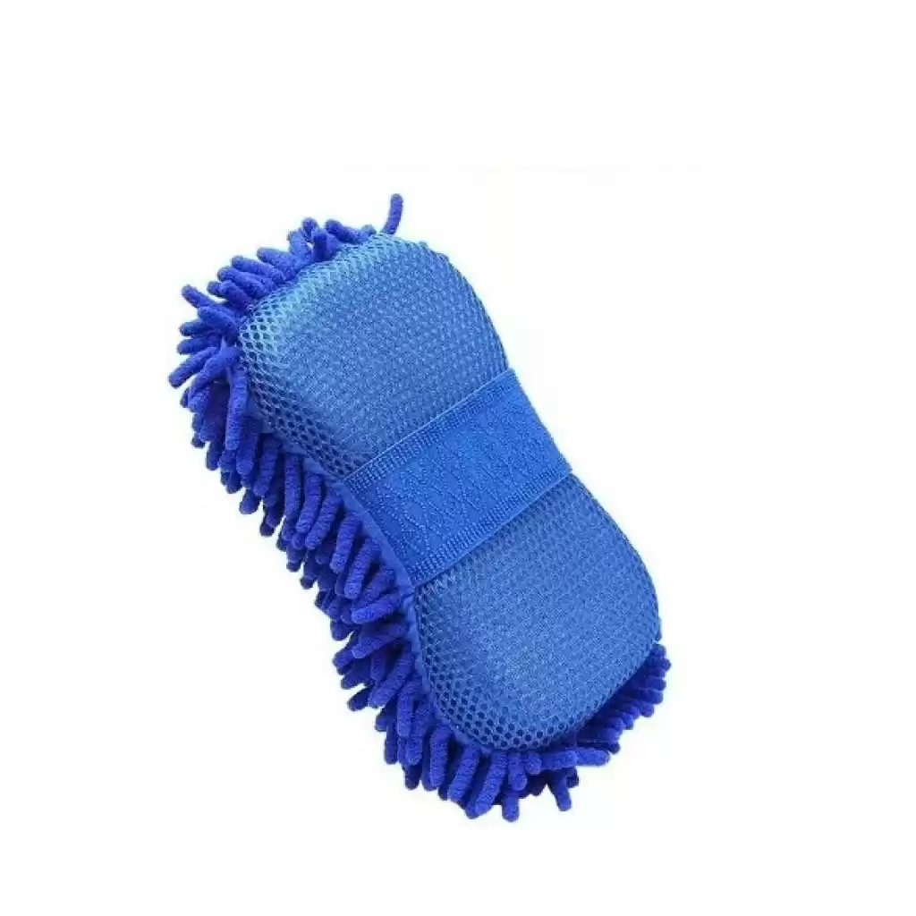 Microfiber Washing Cleaning Glove Wrapped Sponge  (Pack of 1)