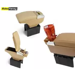 Buy Premium Beige Arm Rest with Drink Holder & Ash Tray online India