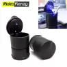 Premium Combo of Fancy Blue LED Light Ashtray & Stanley Car Cigarette Lighter 12V