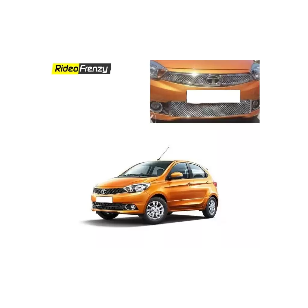Buy Super Glossy Tata Tiago Bentley Chrome Grill at low prices-RideoFrenzy