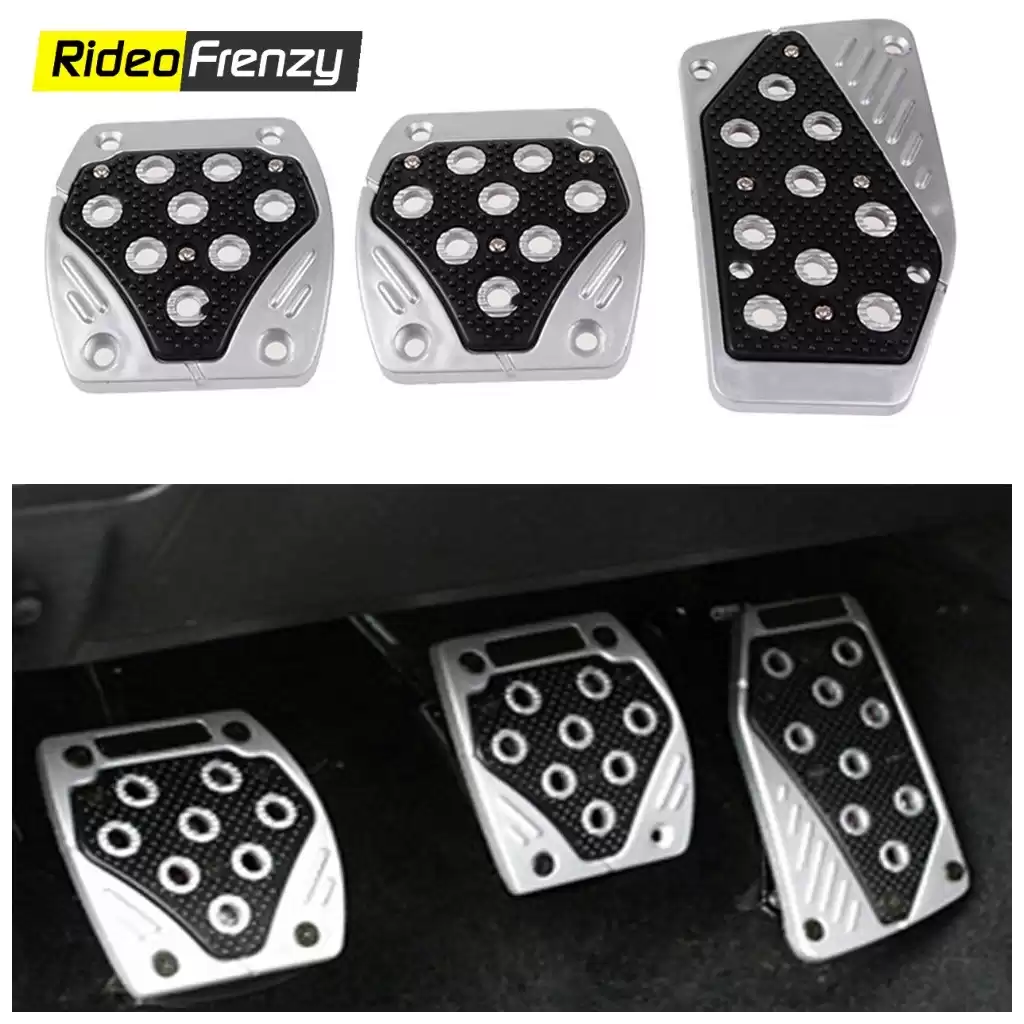 Sporty Anti Slip Car Pedal Kit Set of 3 Red