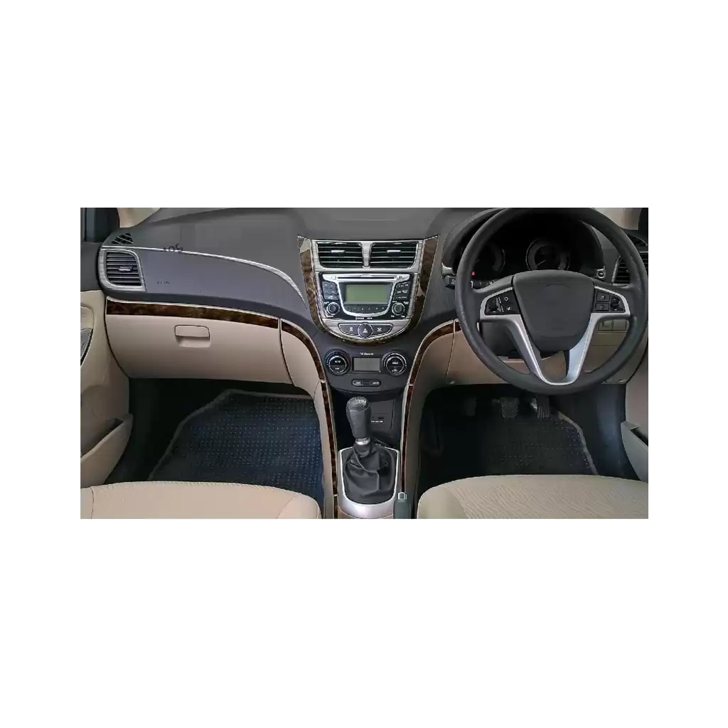 Buy Hyundai Fluidic Verna wooden dashboard trim kit online at low prices-RideoFrenzy Buy Hyundai Fluidic Verna wooden dashboard trim kit online at low prices-RideoFrenzy
