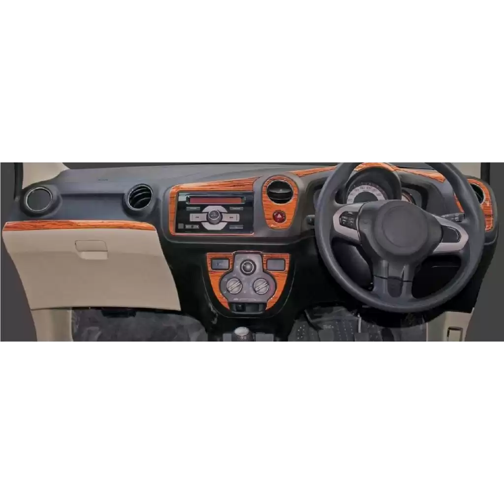 Buy Honda Brio/Amaze wooden dashboard trim kit online at low prices-RideoFrenzy