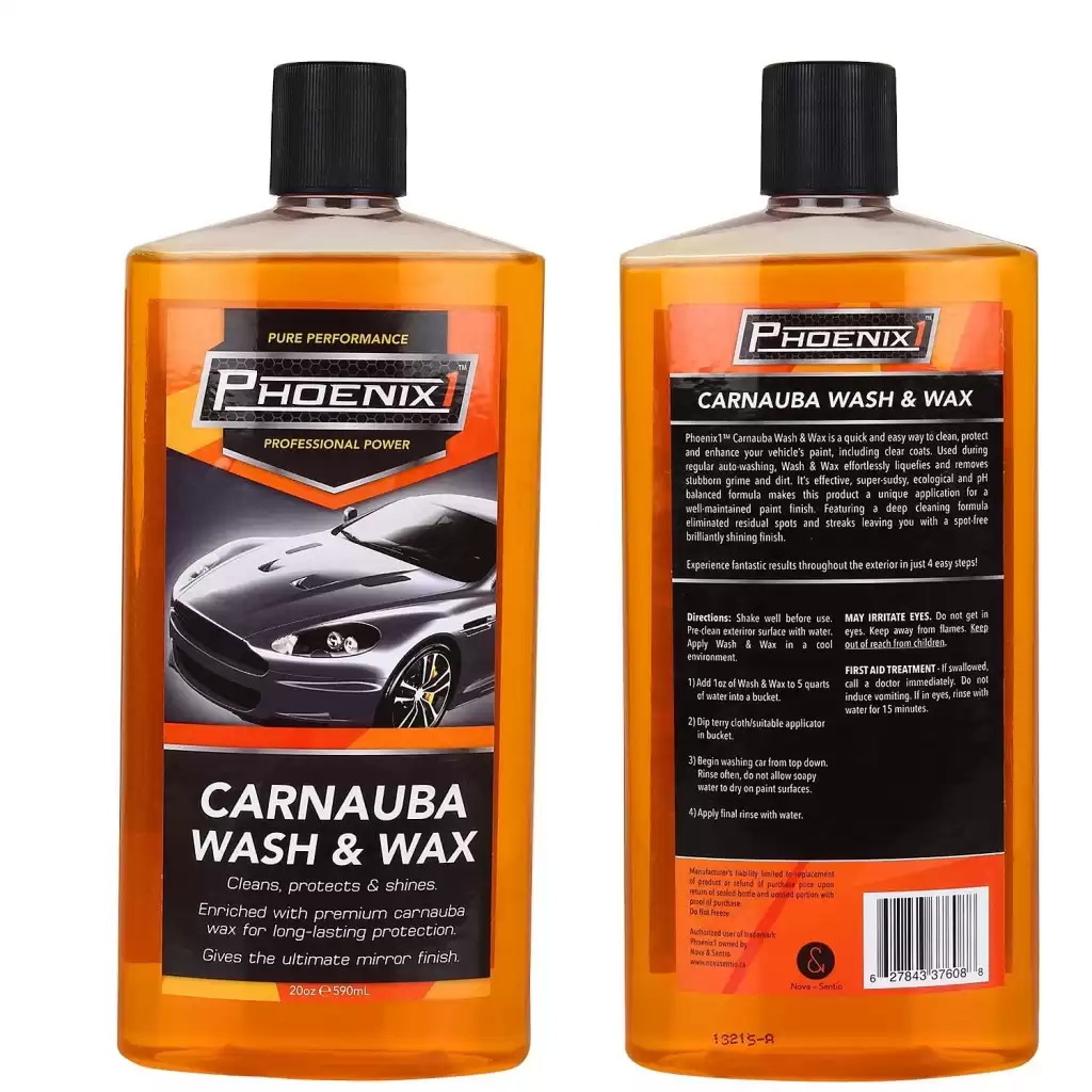 Phoenix 1 Car Wash & Wax - Shampoo + Wax (590 ML) Phoenix 1 Car Wash & Wax - Shampoo + Wax (590 ML)