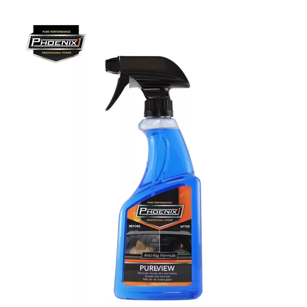Phoenix1 PureView Anti-fog Formula Glass Cleaner for Car Windscreen Glass (475ml) 