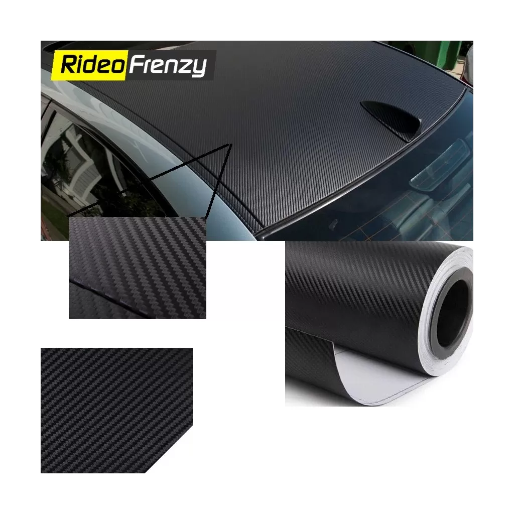 Buy Best Quality 3D Carbon Fiber Roof Wrap Sheet | Bubble Free