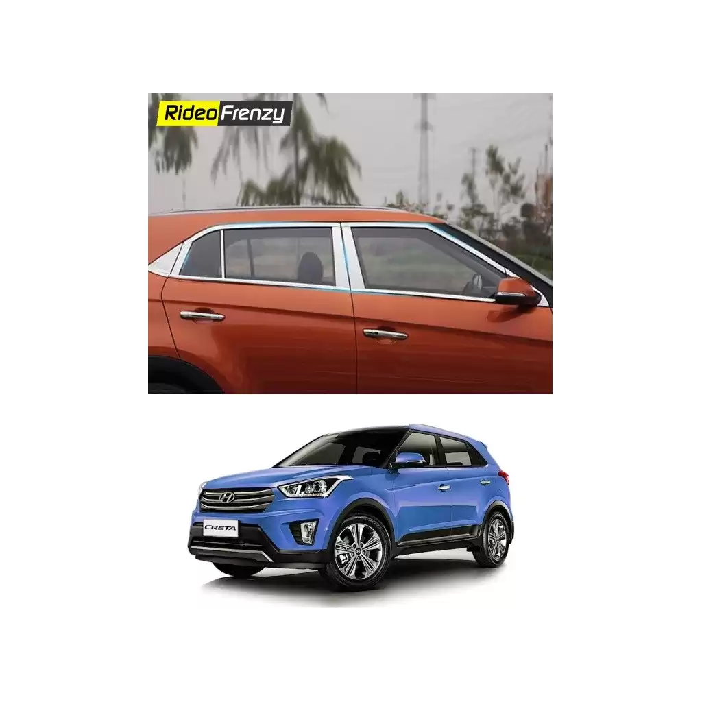 Hyundai Creta Stainless Steel Chrome Window Trim Hyundai Creta Stainless Steel Chrome Window Trim
