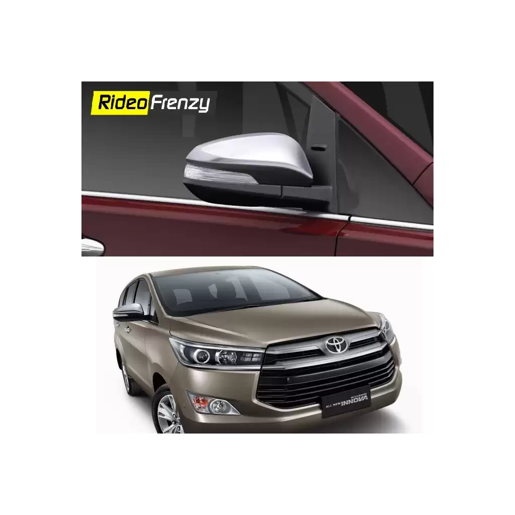 Buy Innova Crysta Chrome Side Mirror Covers online at low prices-Rideofrenzy