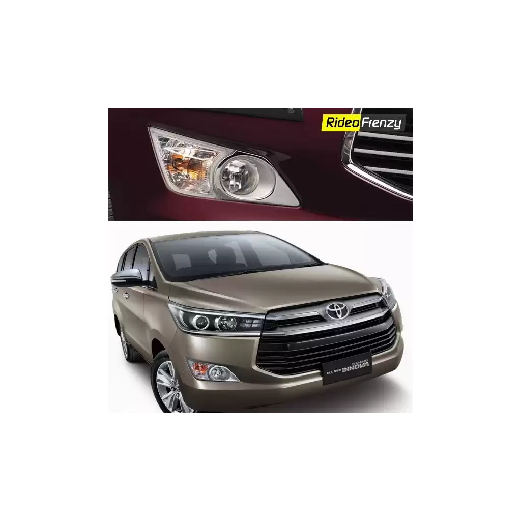 Buy Innova Crysta Chrome Fog Lamp Garnish Covers online at low prices-Rideofrenzy