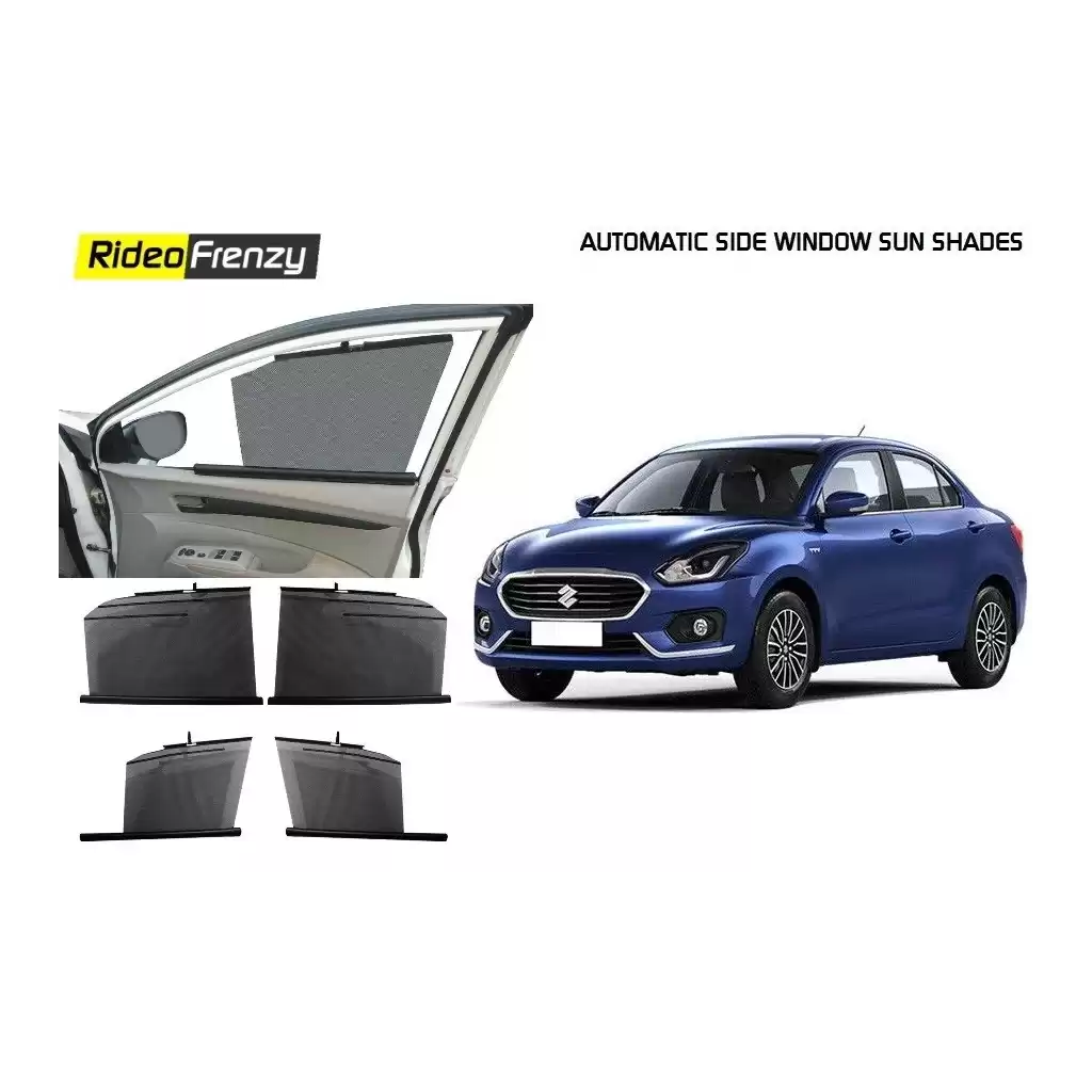 Buy Maruti Dzire 2017 Automatic Window Curtains | UV Protected | Custom Fit | COD & EMI