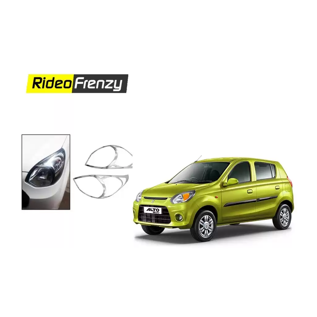 Buy Maruti Alto 800 Chrome Head Light Cover at low prices-RideoFrenzy