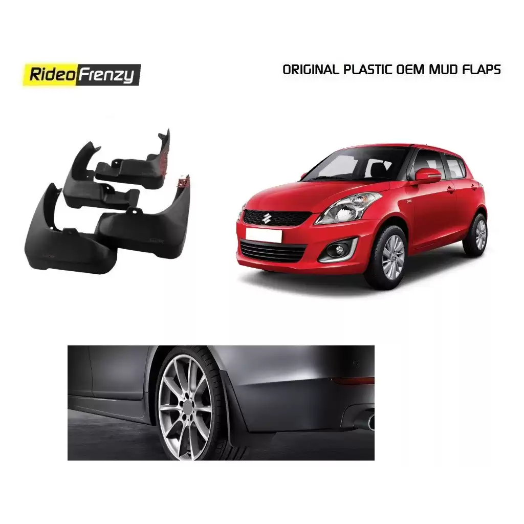 Buy Plastic OEM Maruti Swift Mud Flaps at low prices-RideoFrenzy