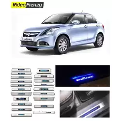 Buy Maruti Swift Dzire Door Sill Plate with blue LED online at low prices-RideoFrenzy