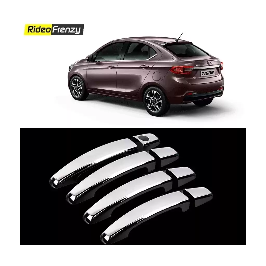 Buy Door Chrome Catch/Handle Cover for Tata Tigor at low prices-RideoFrenzy