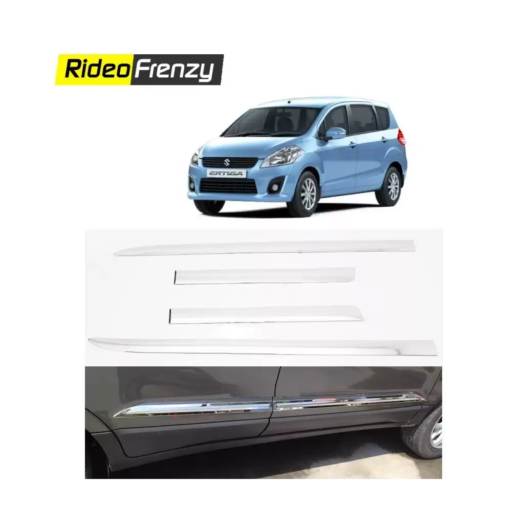 Buy Stainless Steel Maruti Ertiga Chrome Side Beading Online at low prices-RideoFrenzy