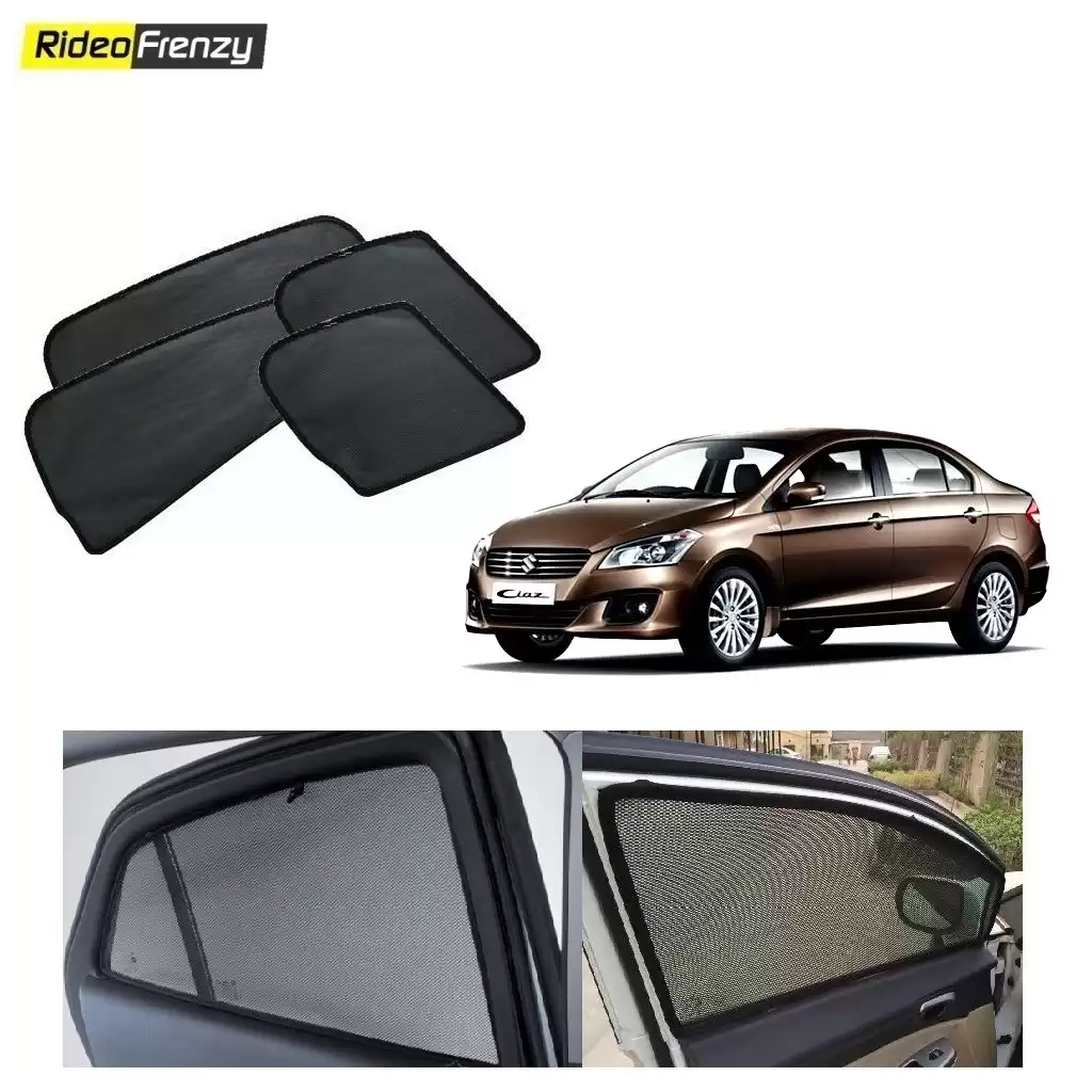Buy Maruti Ciaz Magnetic Car Window Sunshades at low prices-RideoFrenzy