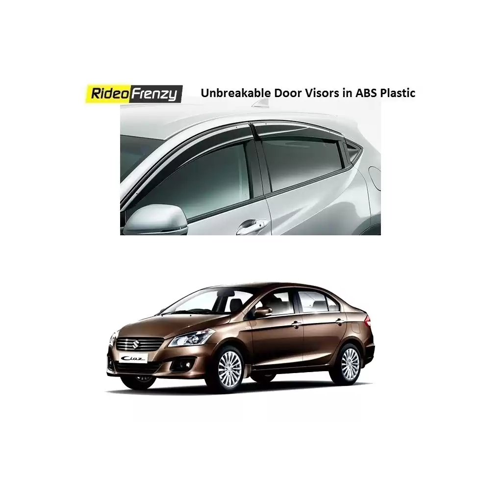 Unbreakable Maruti Ciaz Door Visors in ABS Plastic