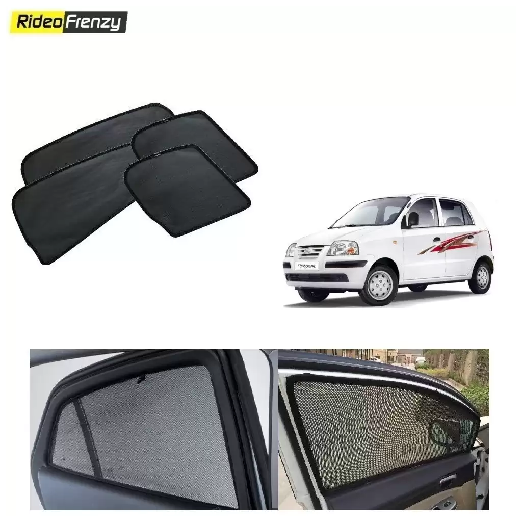 Buy Hyundai Santro Magnetic Window Sunshades at low prices-RideoFrenzy