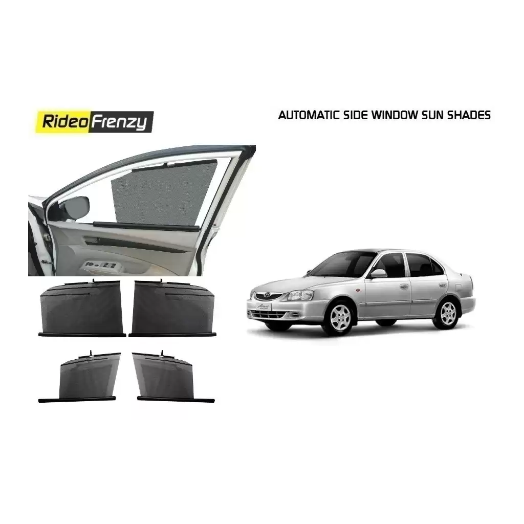Buy Hyundai Accent Automatic Side Window Sun Shade at low prices-RideoFrenzy