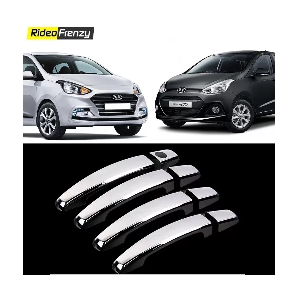Buy Hyundai Grant i10 & Xcent Door Chrome Handle Covers at low prices-RideoFrenzy
