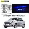 Buy Hyundai Xcent Stainless Steel Door Scuff Sill Plate with blue LED at low prices-RideoFrenzy