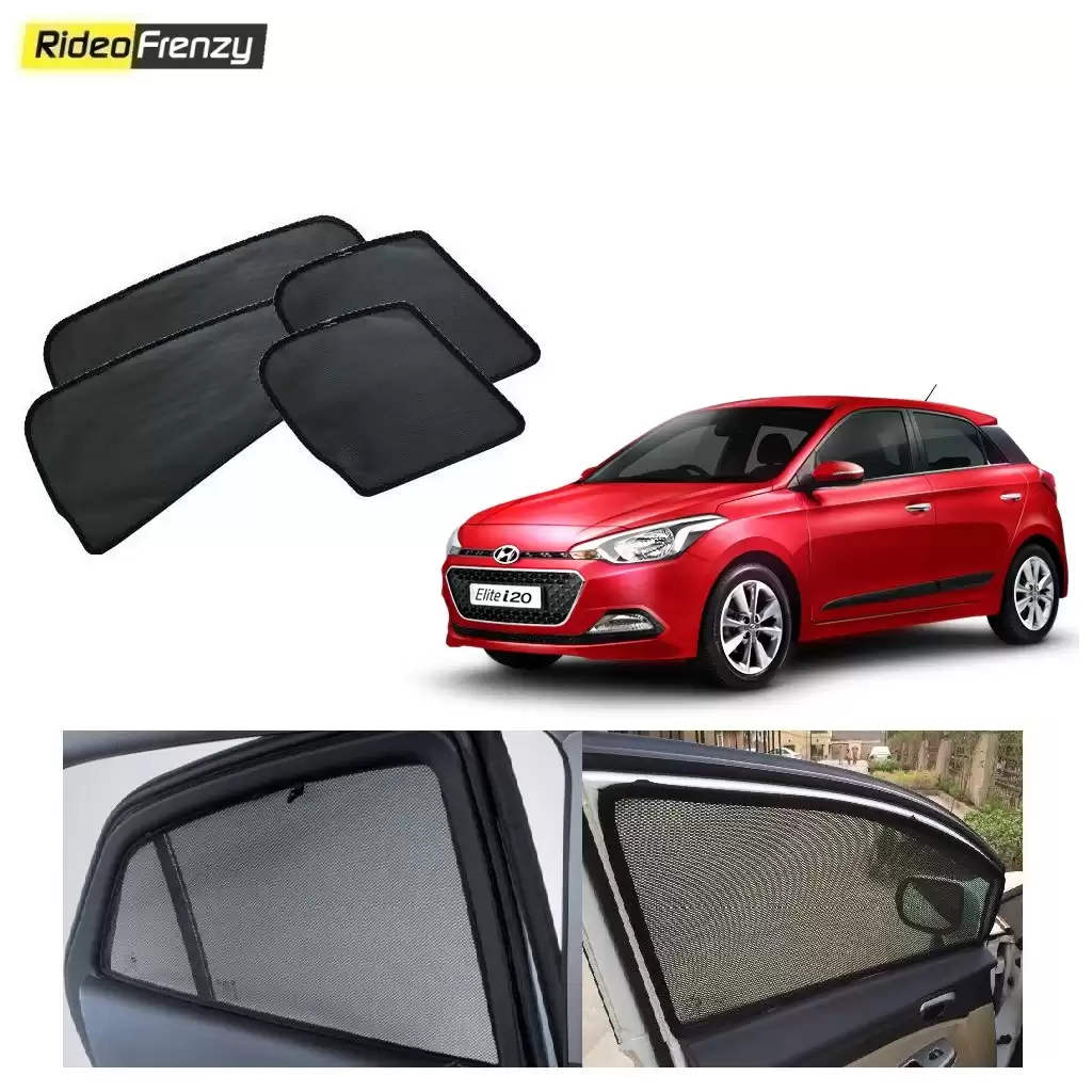 Buy Hyundai Elite i20 Magnetic Window Sunshades at low prices-RideoFrenzy