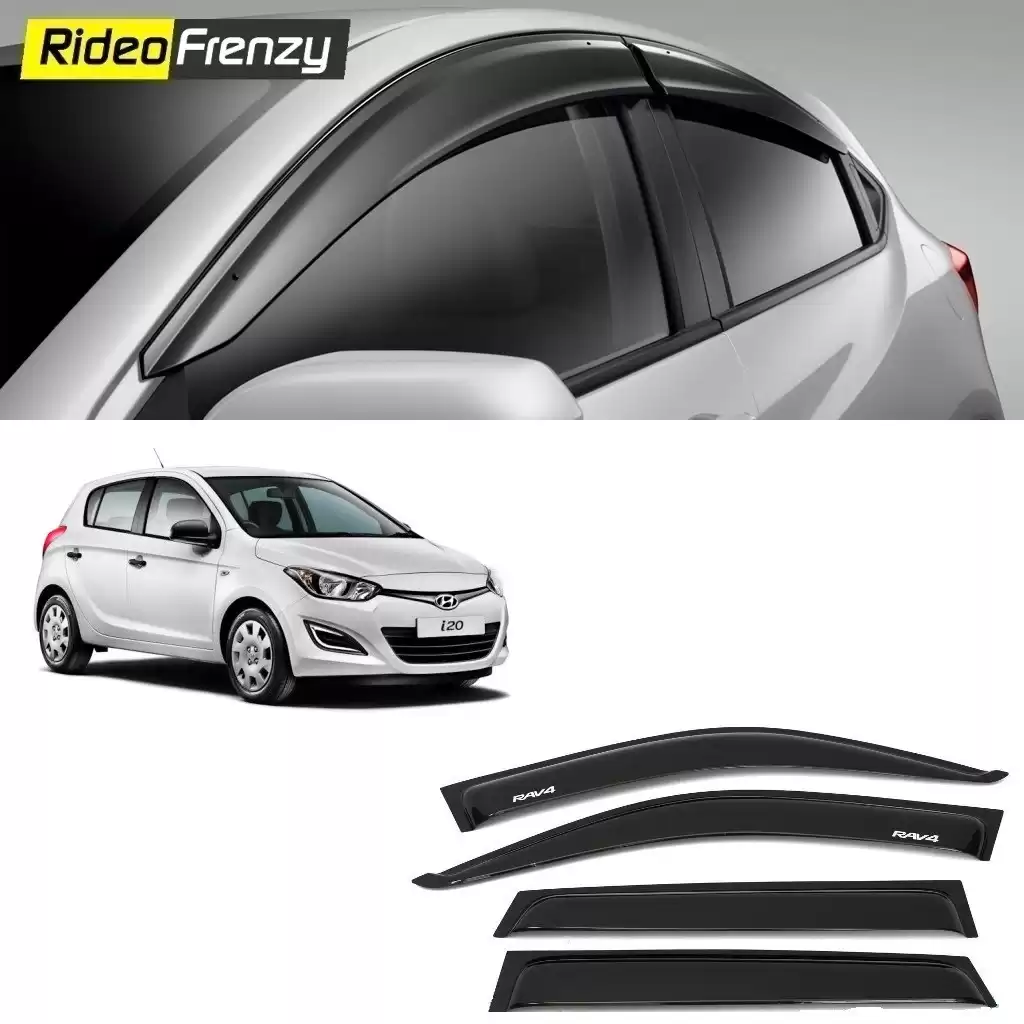 Unbreakable Hyundai i20 Door Visors in ABS Plastic