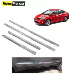Buy Stainless Steel Hyundai Verna Chrome Side Beading at low prices-RideoFrenzy