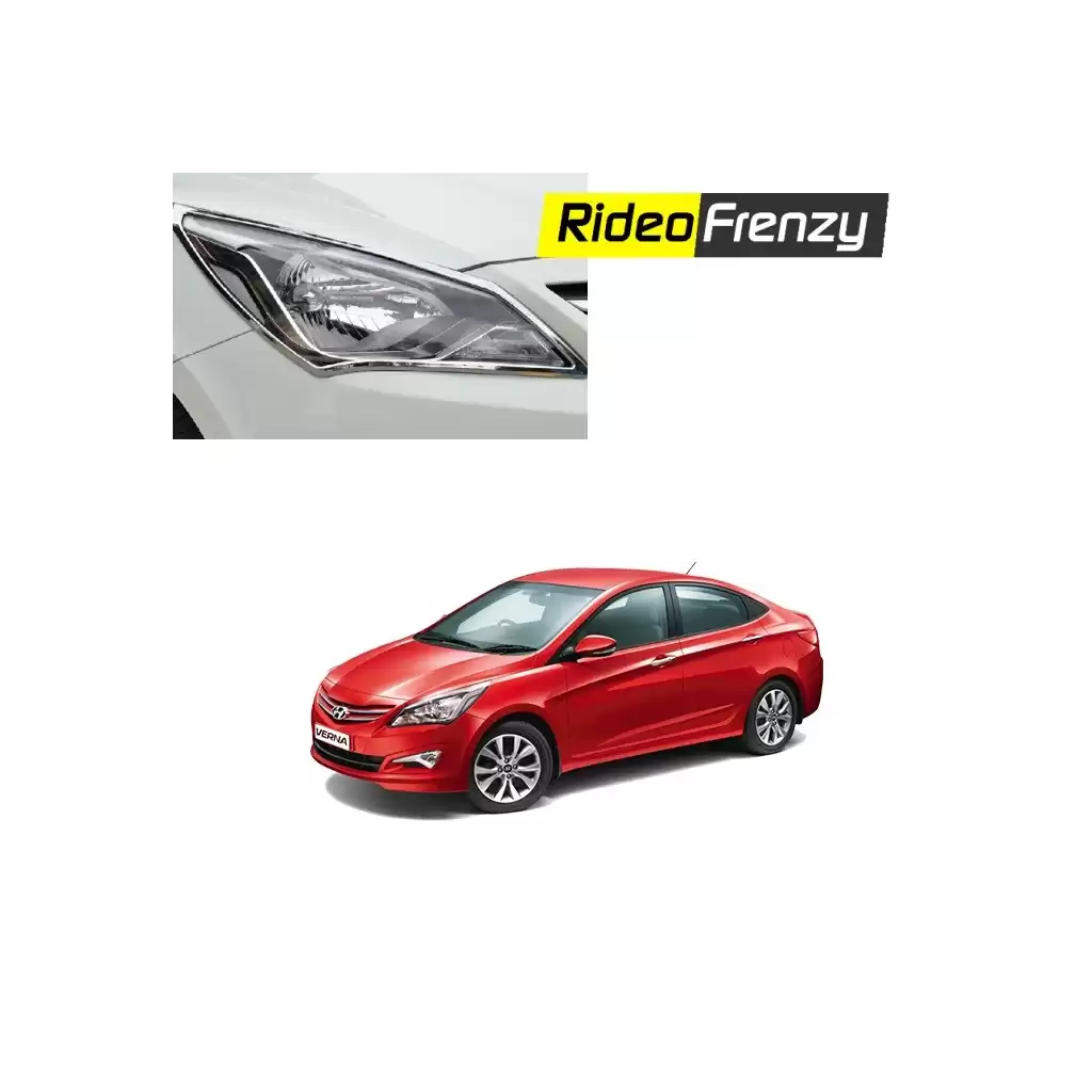 Buy Premium Quality Hyundai Verna Fluidic Chrome HeadLights at low prices-RideoFrenzy