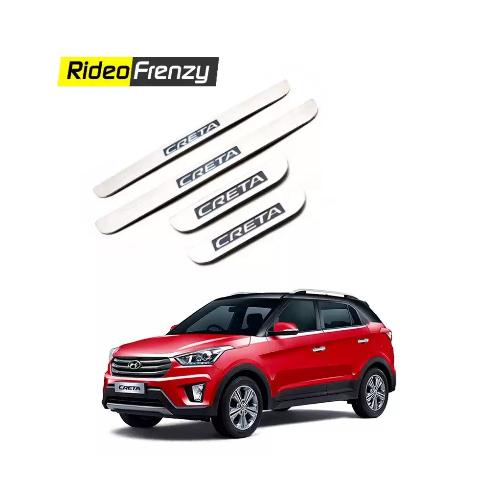 Buy Hyundai Creta Stainless Steel Door Scuff Sill Plates at low prices-RideoFrenzy