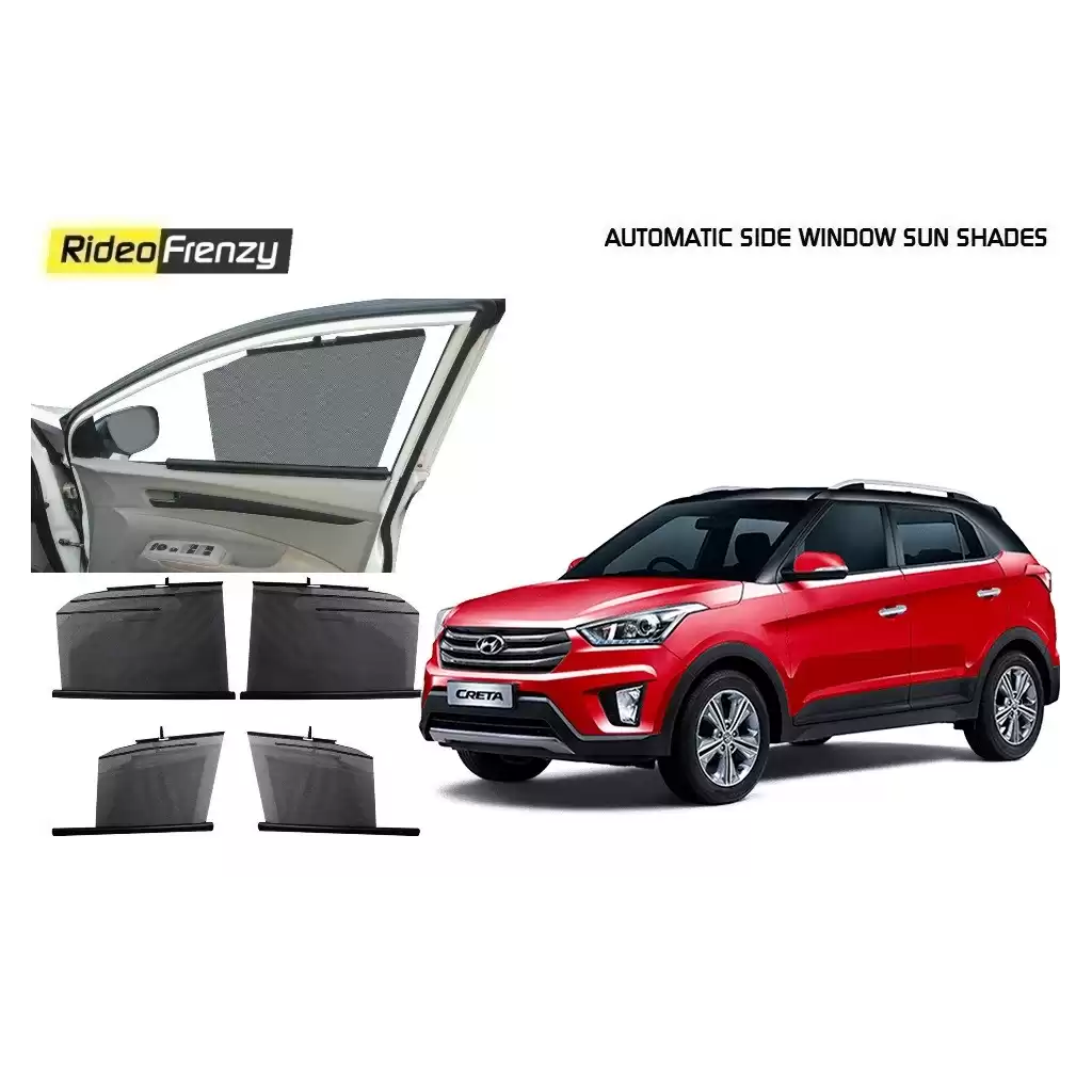 Buy Hyundai Creta Automatic Side Window Sun Shades at low prices-RideoFrenzy