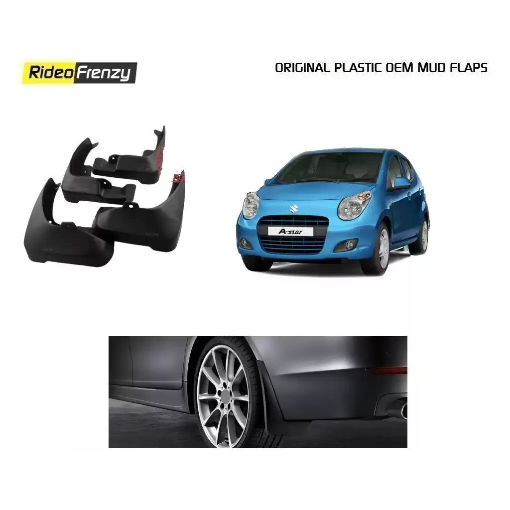 Buy Plastic OEM Maruti A-Star Mud Flaps at low prices-RideoFrenzy