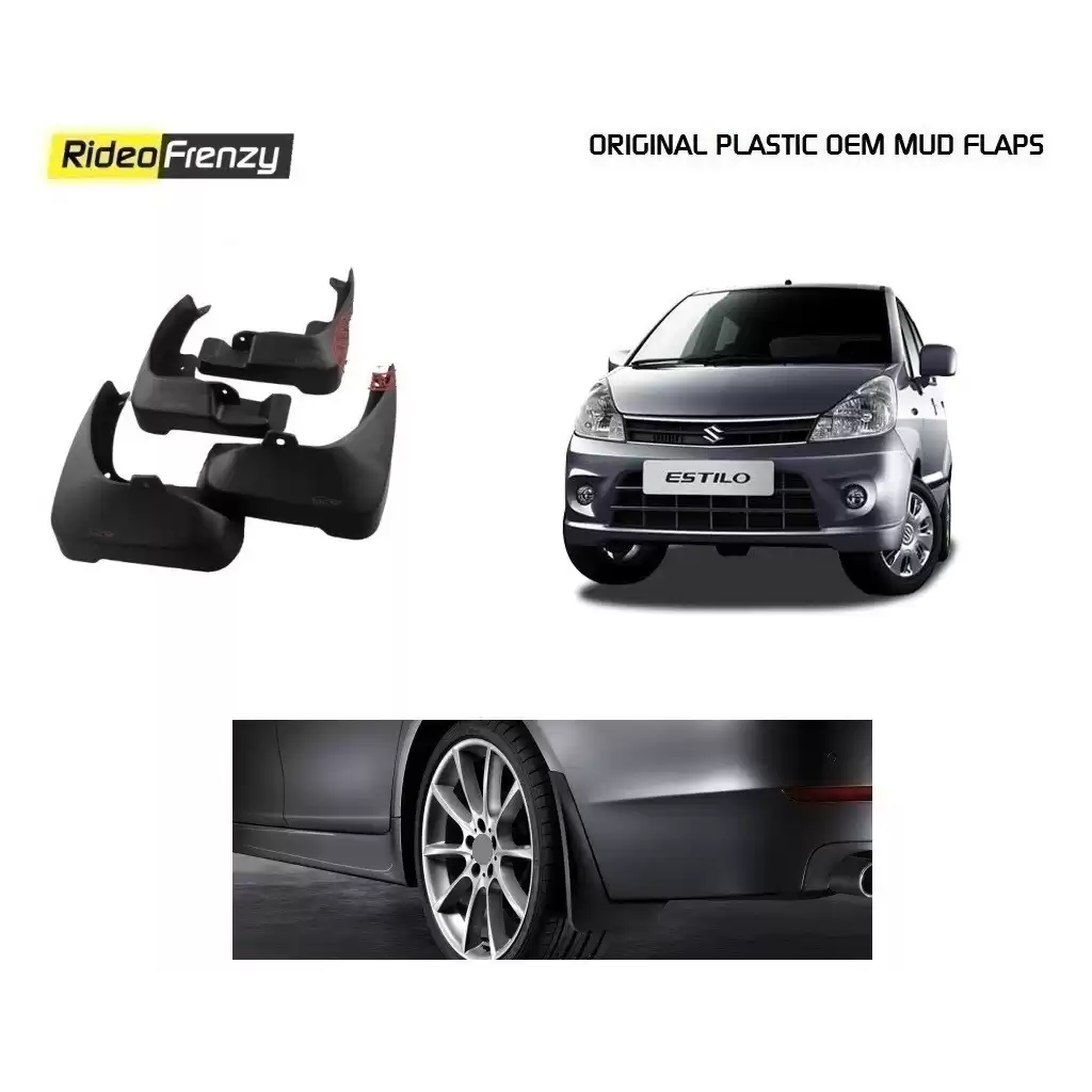 Buy Plastic OEM Maruti Zen Estilo Mud Flaps at low prices-RideoFrenzy