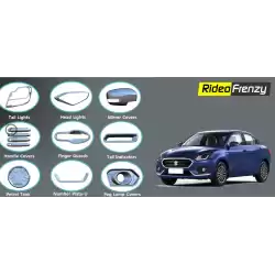 Buy Maruti Dzire 2017 Chrome Combo Kit | Complete Set of  9 Items