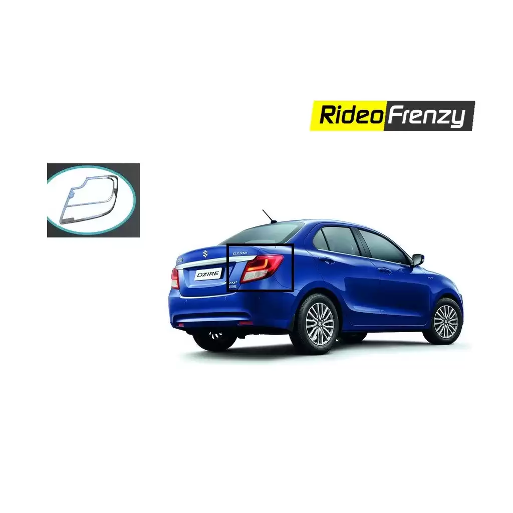 Buy Maruti Suzuki Dzire 2017 Chrome Tail Lights Garnish Covers | Best Selling