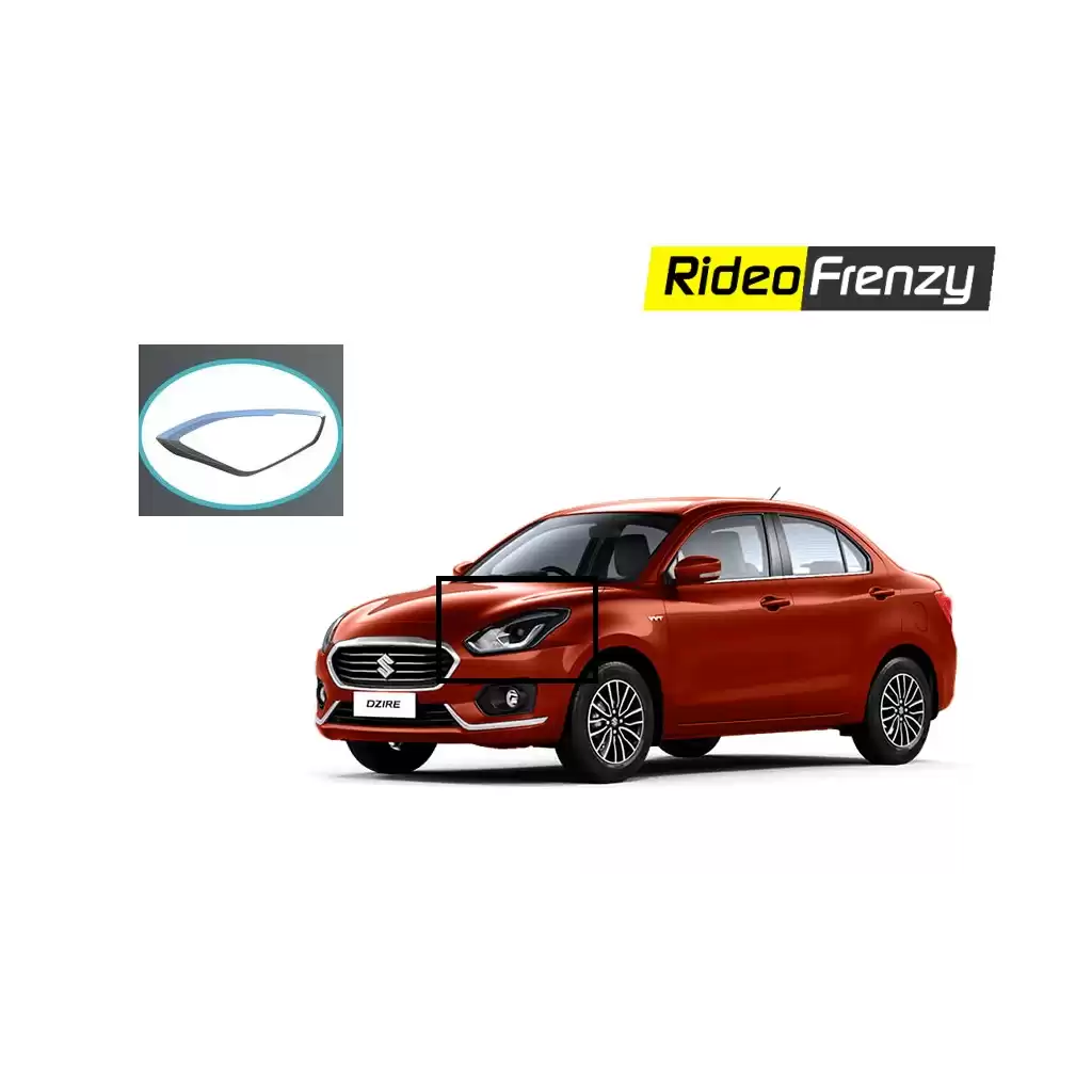 Buy Maruti Suzuki Dzire 2017 Chrome Headlights Garnish Covers | Best Selling